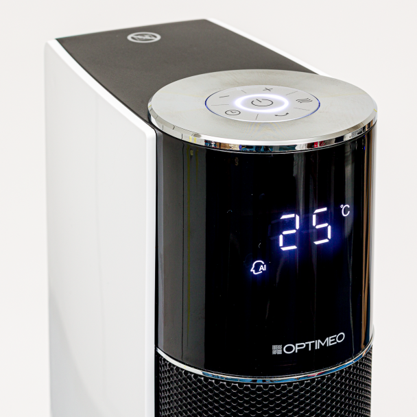 Chauffage mobile soufflant en céramique colonne,Noir & Blanc, </br> OCE-C05-2200 – Image 2
