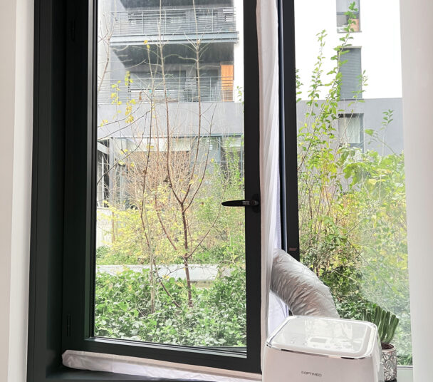 Kit calfeutrage porte fenêtre pour climatiseur mobile