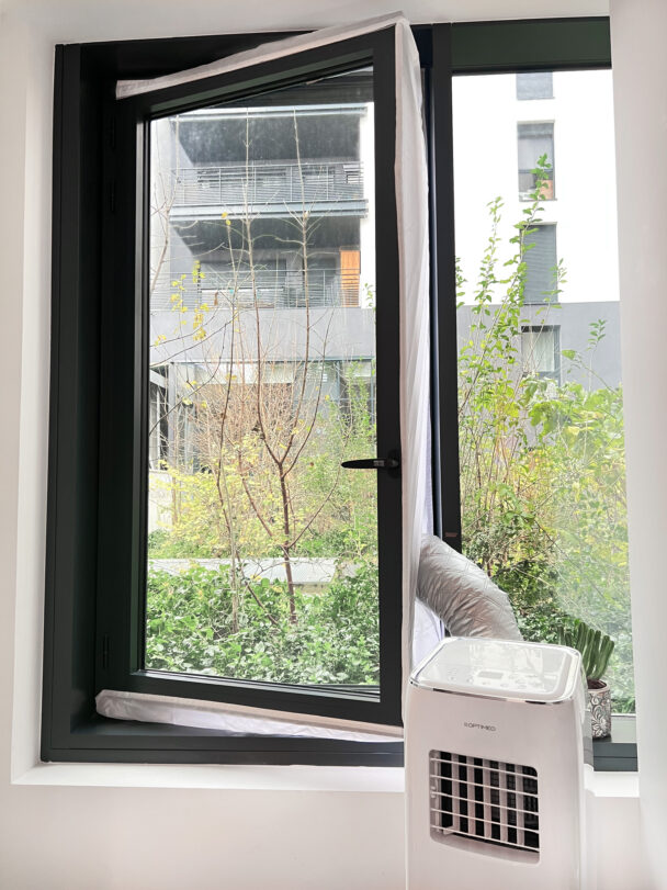 Kit calfeutrage porte fenêtre pour climatiseur mobile