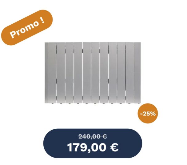 Chauffage à inertie fluide connecté en Bluetooth, 1000W