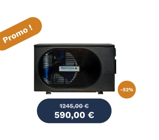 Pompe à chaleur piscine 45 m³ – WiFi, silencieuse, économique – Promo (-52%)