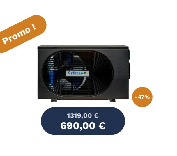 Pompe à chaleur piscine 55 m³ – WiFi, silencieuse, économique – Promo (-48%)