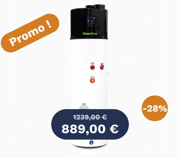 Chauffe-eau thermodynamique 200L GreenCom GCAT200i – Offre spéciale (-28%)