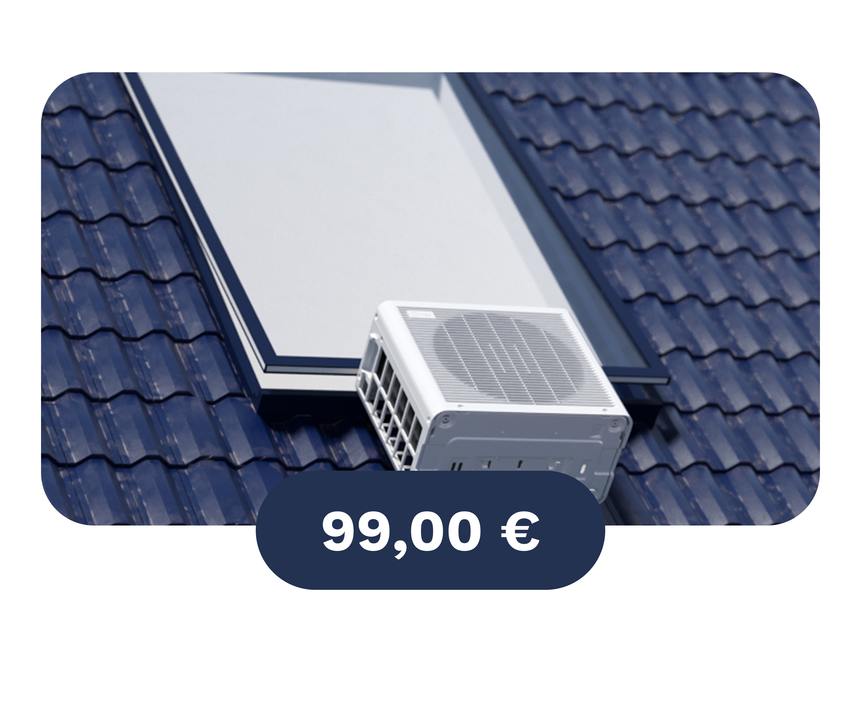 Support MIDEA PortaSplit Climatiseur Split Mobile pour balcon à la française velux